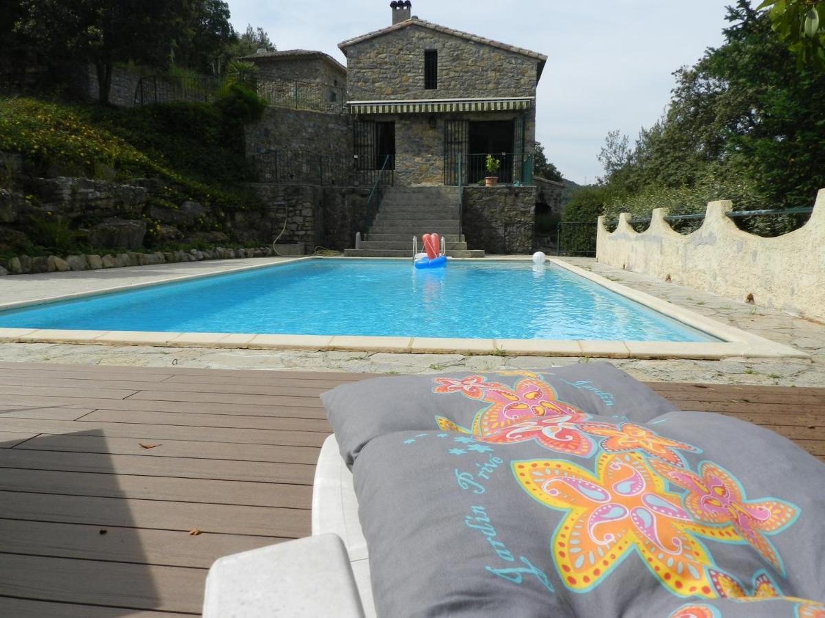 Chambre Cevennes: Piscine, Lamas, Riviere Cros  Exteriör bild